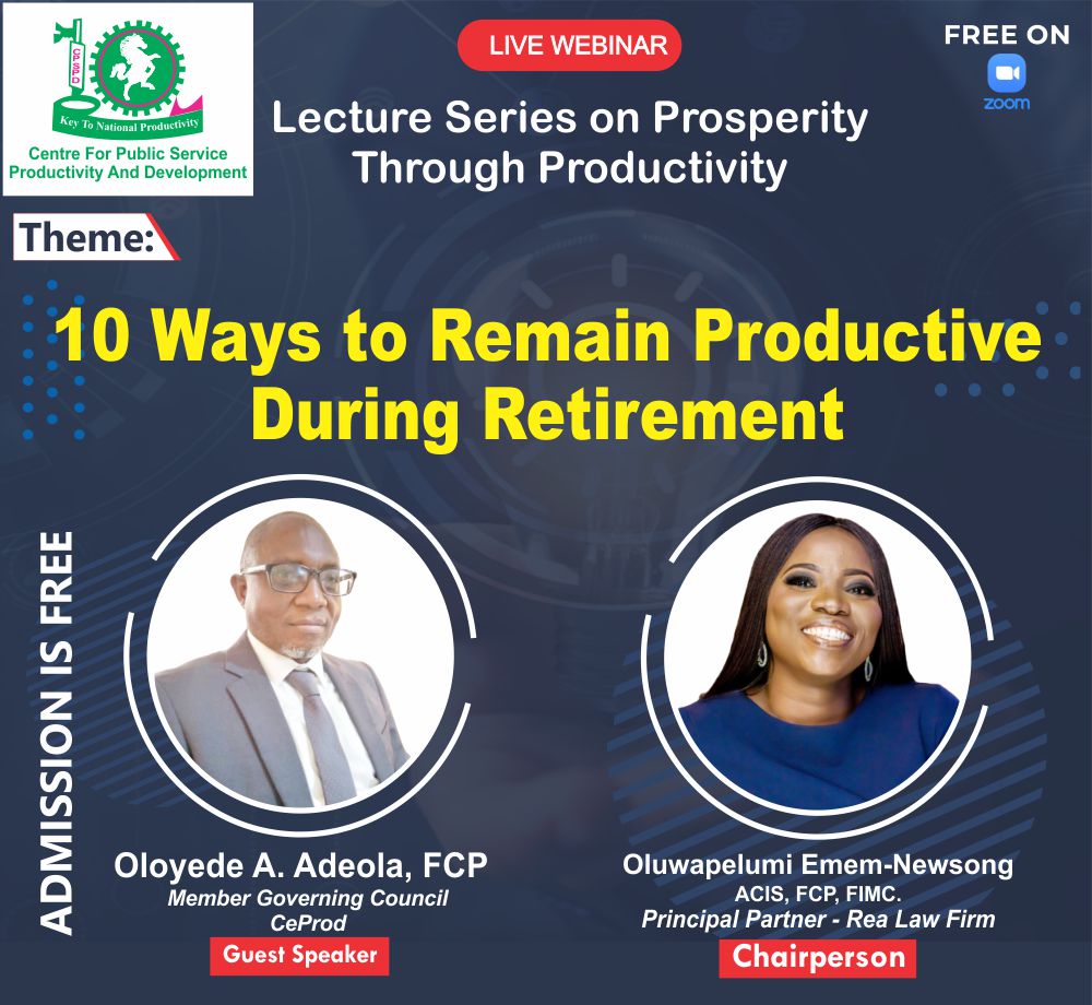 10 WAYS TO REMAIN PRODUCTIVE DURNG RETIREMENT